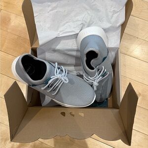 Vessi Gray and White Women's Sneakers